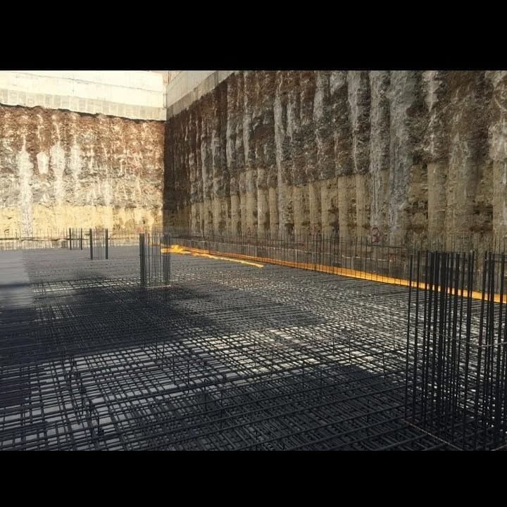 Derin Kazı uygulaması Kazı Derinliği 13 metre .Adana5 Türkiye - Eti Zemin