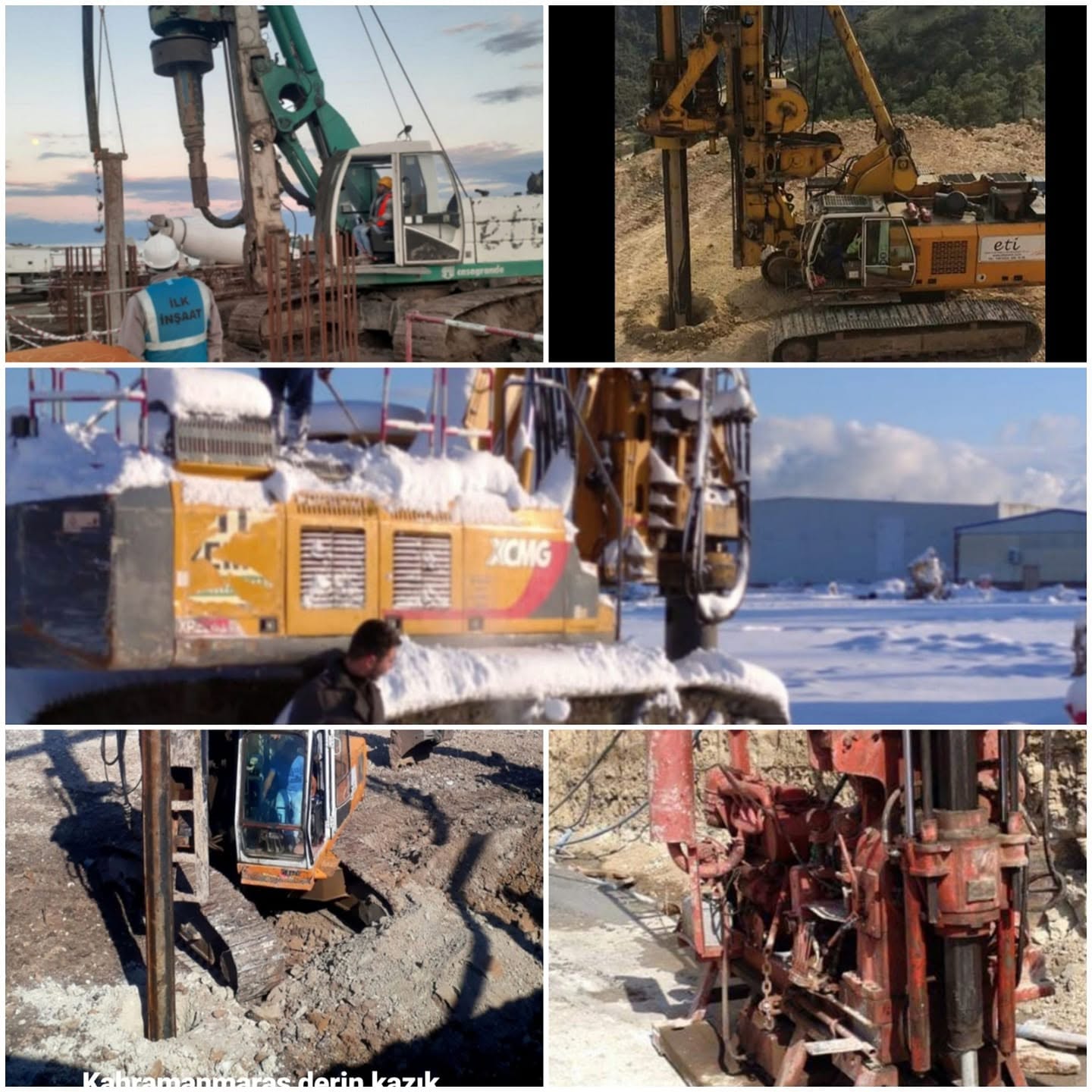 ŞANTIYELERDEN... (Yumurtalık,Silifke,Samsun,K.Maraş ve Hatay şantiyeleri. Türkiye - Eti Zemin