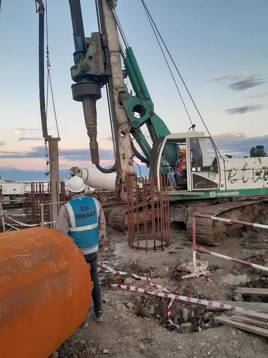 Yumurtalık Termik Santral(120 cm çapında Fore Kazıklar ile) Derin Temel uygulaması Türkiye - Eti Zemin